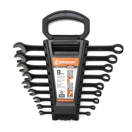 Crescent Crescent X10 12 Point SAE Combination Wrench Set 9 pc CCWS9BS